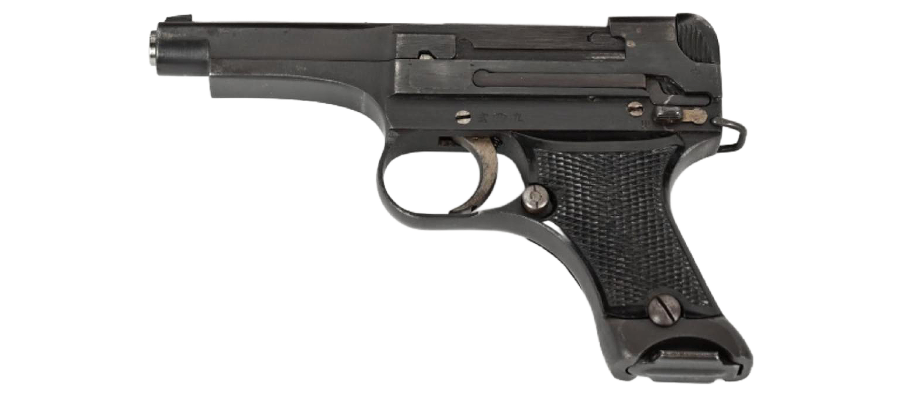 Ww2 1943 Imperial Japanese Type 94 Nambu Pistol With Holster And 2 