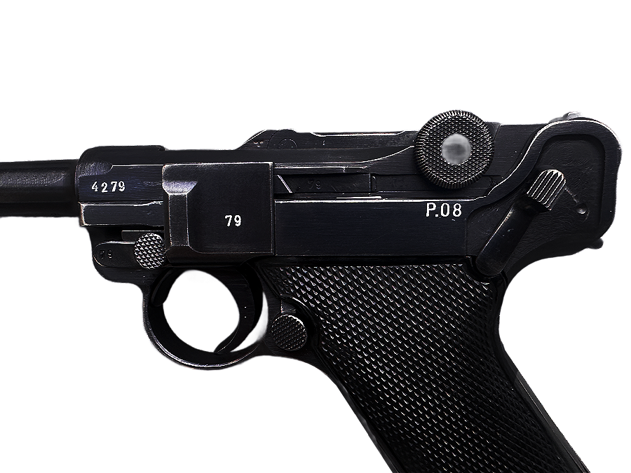 WW2 German 1942 P.08 byf Black Widow Cal 9mm Luger Pistol