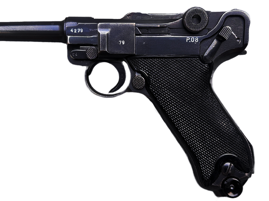 WW2 German 1942 P.08 byf Black Widow Cal 9mm Luger Pistol