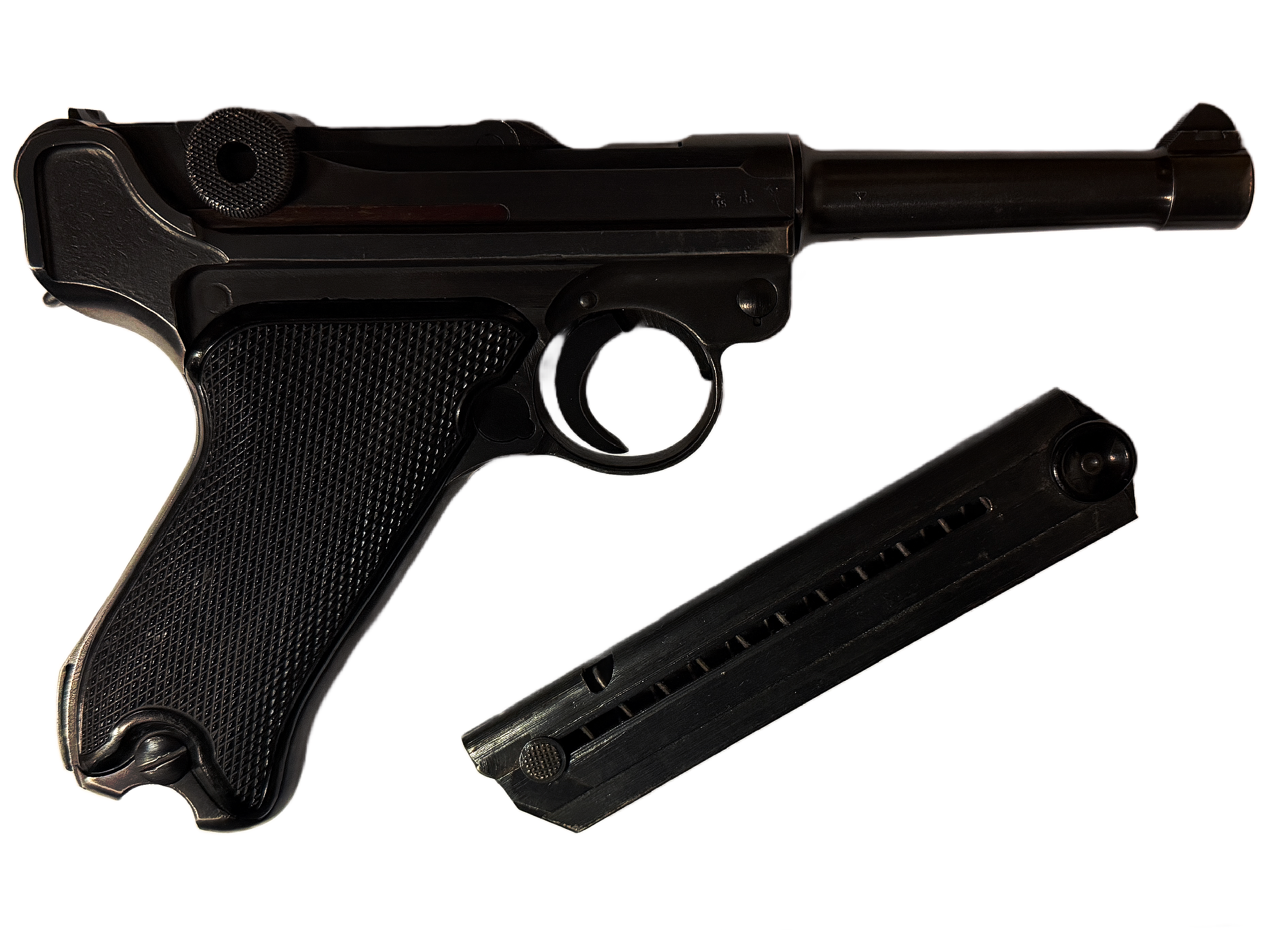 WW2 German 1942 P.08 byf Black Widow Cal 9mm Luger Pistol