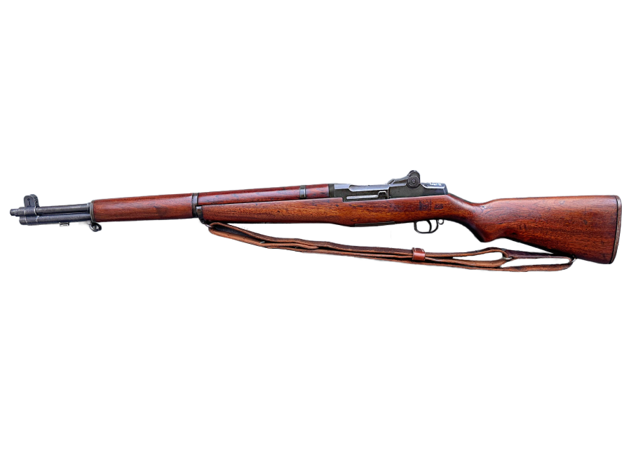 WW2 US Army M1 Garand Cotton Khaki Sling - Reproduction For Springfield Military Rifle - Made In USA