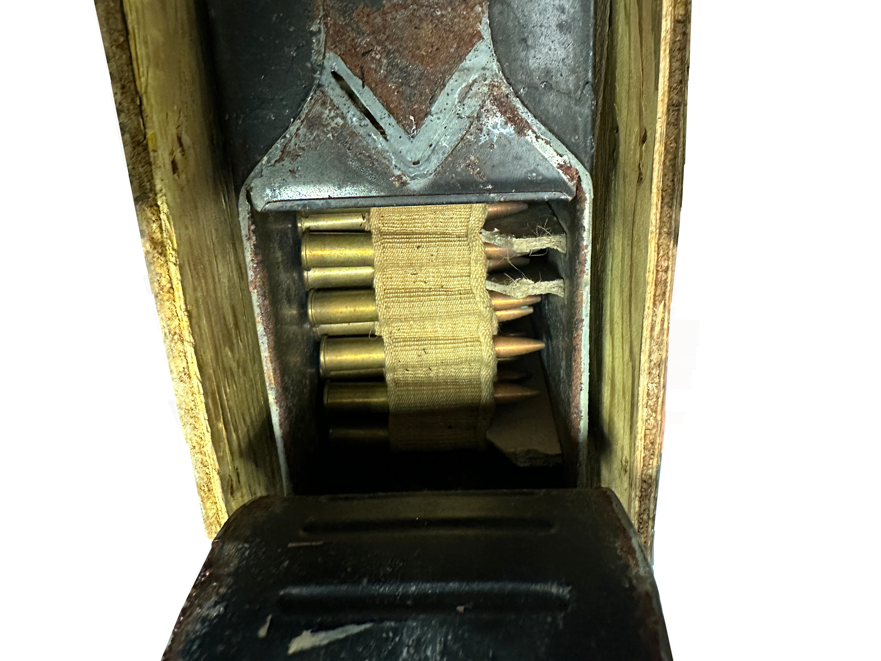 WW2 Original British 303 Ball MK7 BLT Metal Ammunition Container