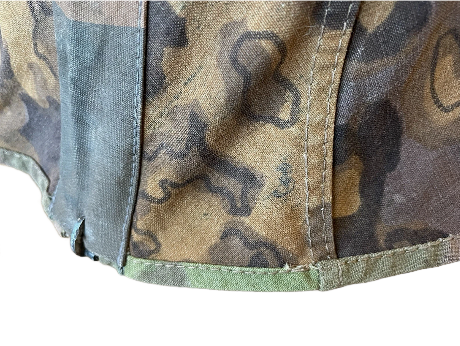 WWII Original German M35 ET64 Double Decal SS Helmet with Leather Chin ...
