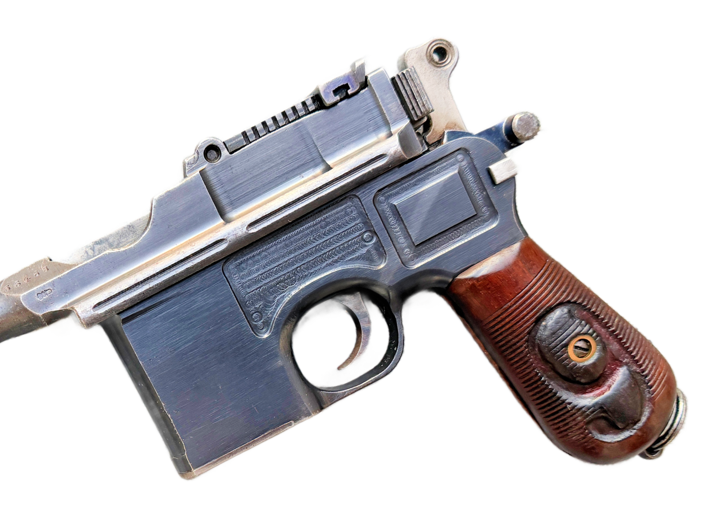 Original WW1 German Waffenfabrik Mauser Red 9 C96 Broomhandle 9mm