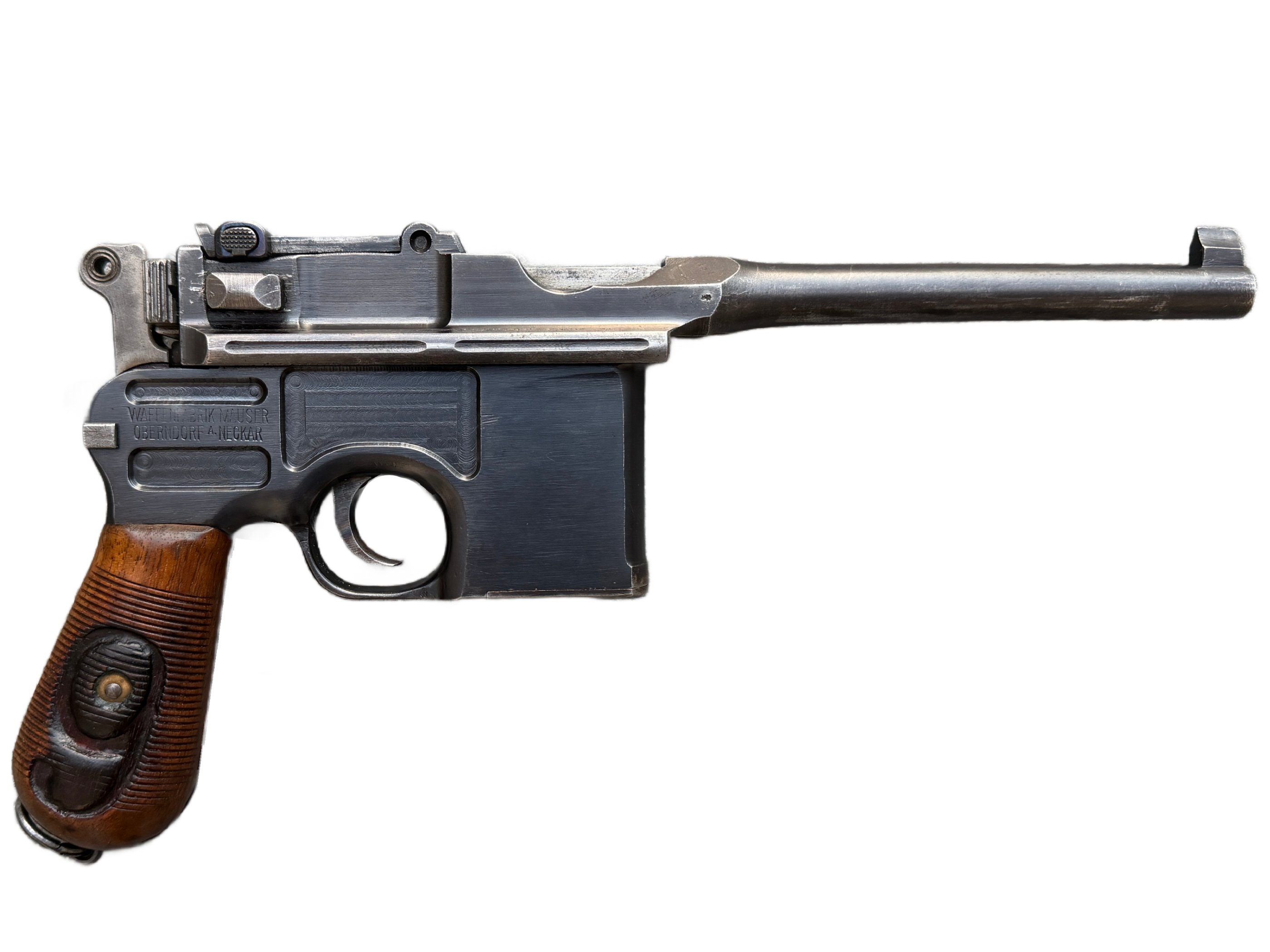 Original WW1 German Waffenfabrik Mauser Red 9 C96 Broomhandle 9mm