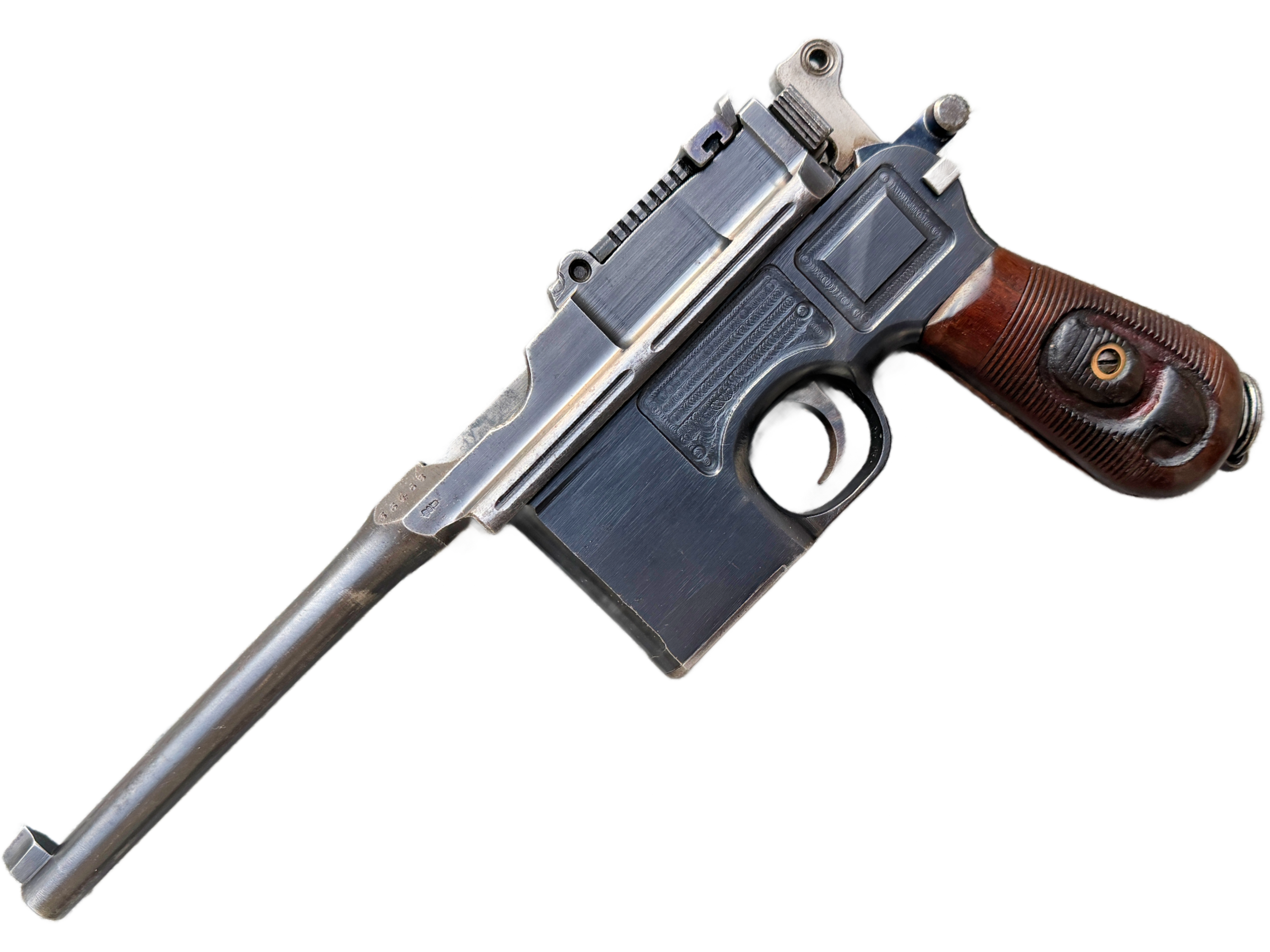 Original WW1 German Waffenfabrik Mauser Red 9 C96 Broomhandle 9mm