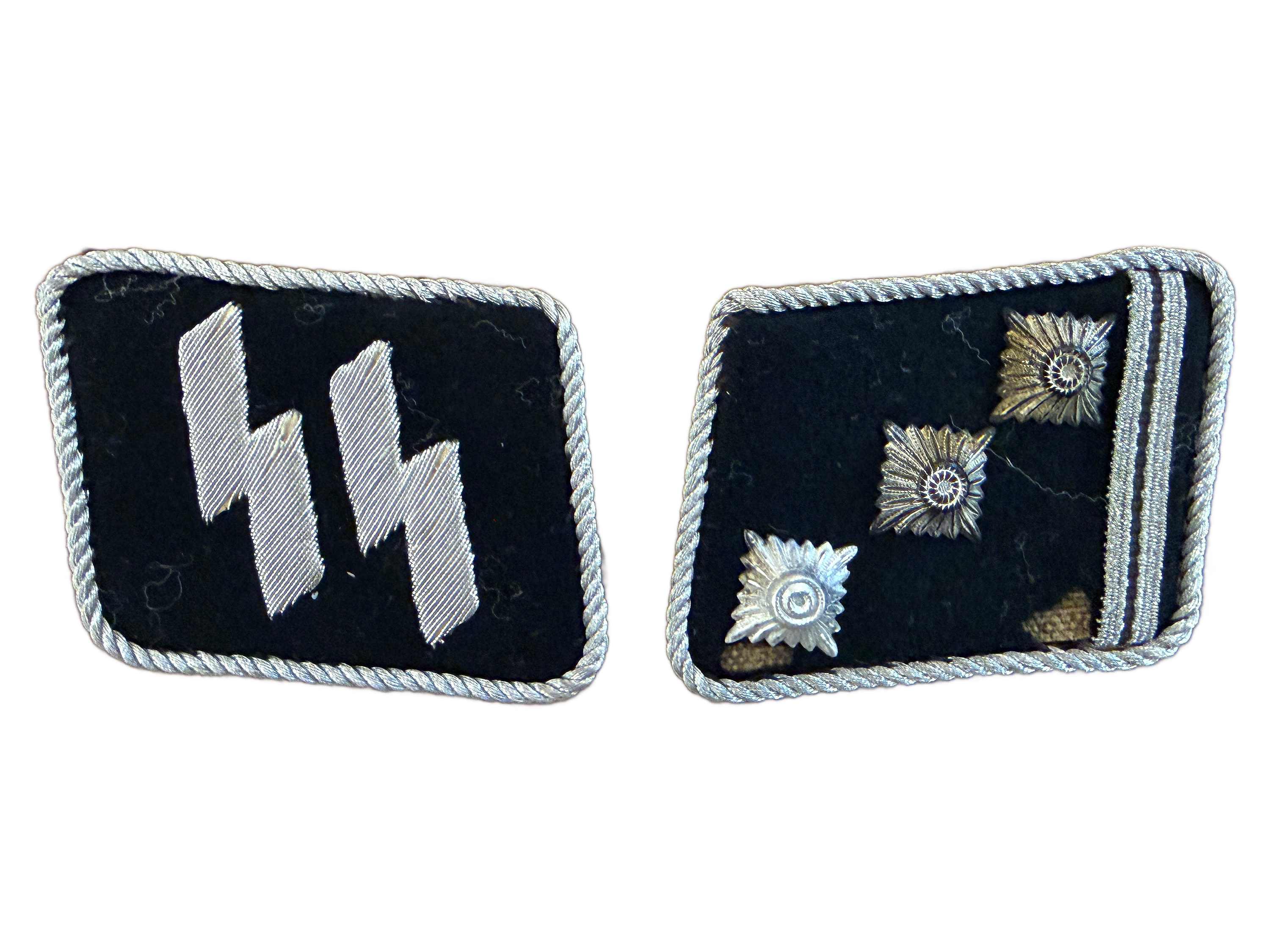 German SS Totenkopf Division Collar Tabs with 1 Numeral | World War I ...