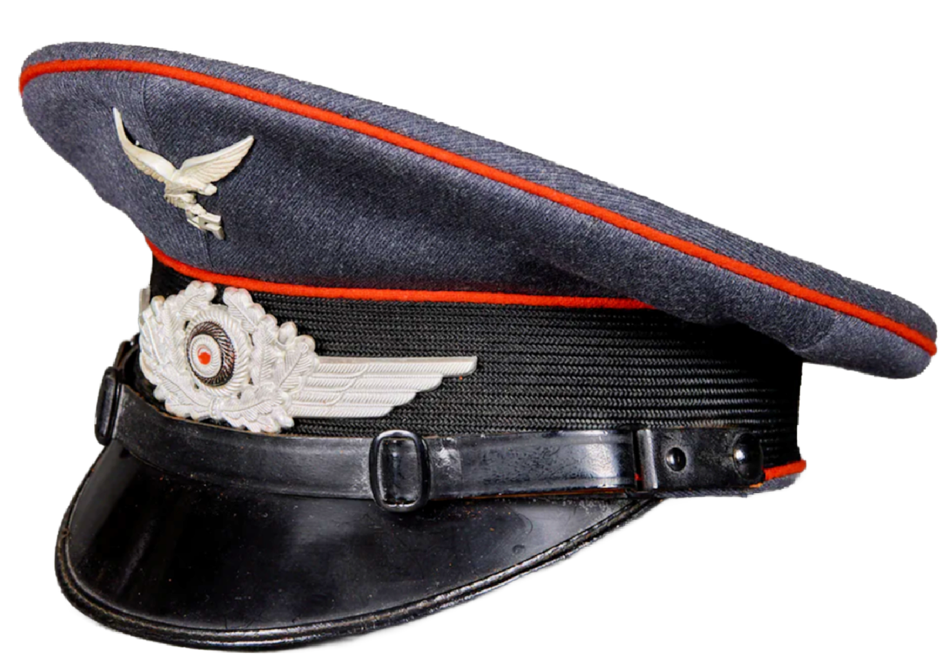 WW2 Original German Luftwaffe Artillery Visor Cap for Other Ranks ...