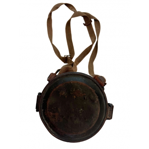 WW2 Original German M38 G-Maske or Gasschutzmaske Gas Mask and Canister with Original Straps