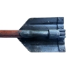 WWII German Folding Shovel + Black Leather Carrier (Original) - Photo 3
