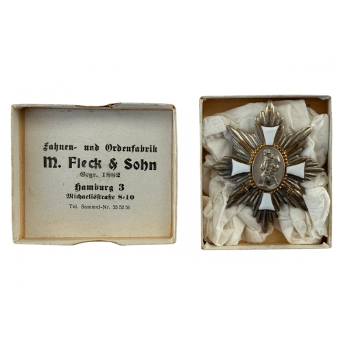German WWI Hamburg Field of Honor Badge w/Box (Original) - Photo 3