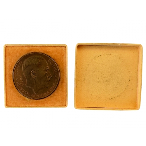 1938 Adolf Hitler Medallion Bronze Coin (Original) - Photo 5