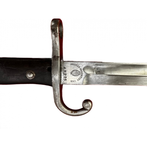 WWI German Mauser Model Argentino 1909 Bolt Action Rifle With Bayonet And Scabbard