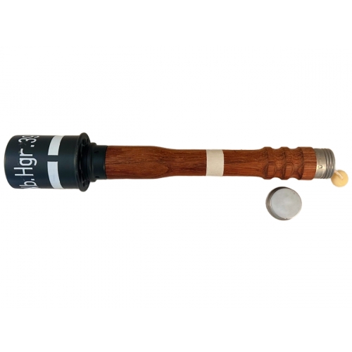 WW2 German M39 “Potato Masher” Stick Smoke Grenade. Wooden Handle With A Metal Head (Reproduction) - Photo 2