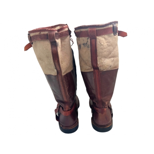 WWII German Luftwaffe Combat Worn Flight Boots (Original) - Photo 6