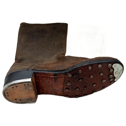 WW2 German M39 Brown Leather Jackboots (Reproduction) - Photo 4