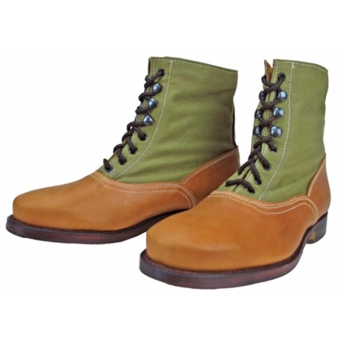 WW2 German Afrika Korps DAK Tropical Low Boots with hobnails (Reproduction) - Photo 1