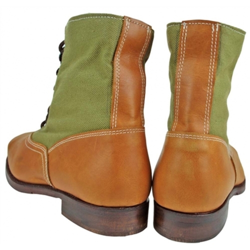 WW2 German Afrika Korps DAK Tropical Low Boots with hobnails (Reproduction) - Photo 2