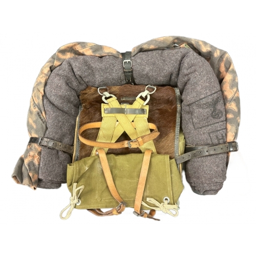 WWII German Tornister Pony Fur Backpack & Gear (Part-Reproduction) 