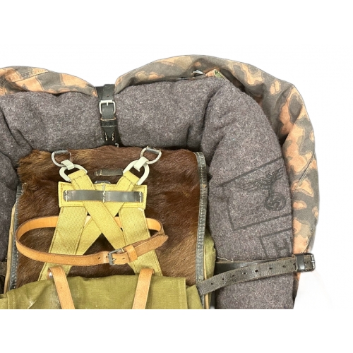 WWII German Tornister Pony Fur Backpack & Gear (Part-Reproduction) 