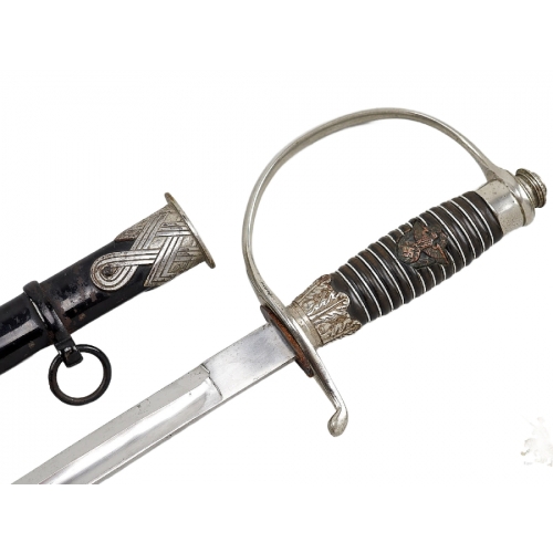 WW2 German Third Reich Police Officer's Sword with Scabbard (Original) - Photo 3