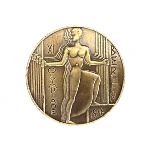 German Berlin 1936 Olympic Participant's Medal World War I & II