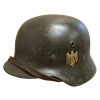 Original German 1940 M35 ET66 Single Decal Army Heel Helmet 