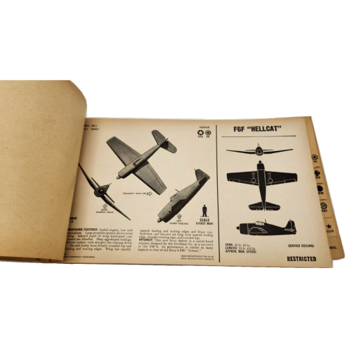 WWII Aircraft FM 30-30/Navy Dept BUAER 3 Recognition Pictorial Manual Dated 1943 