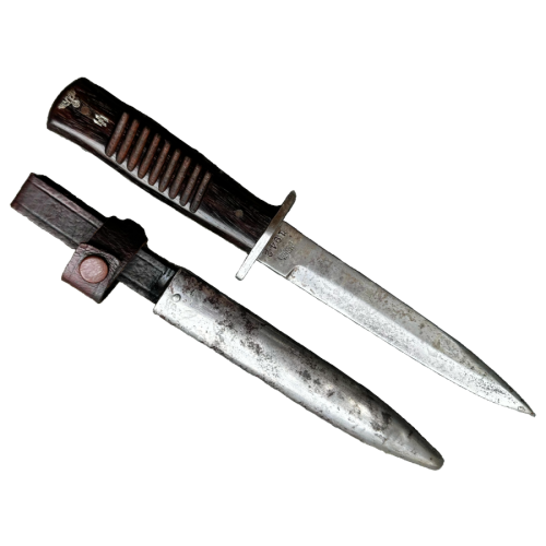 WW1/WW2 German SS Marked Boot knife By Gottlieb Hammesfahr Solingen-Foche (Original) - Photo 3