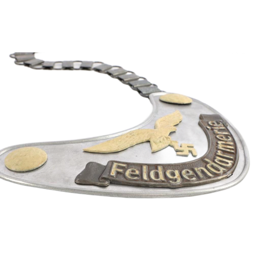 WW2 German Third Reich Feldgendarmerie Gorget (Original)  - Photo 3