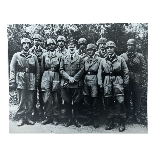 Adolf Hitler Standing With Paratroopers 1940 Photograph World War I