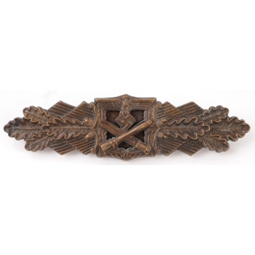 WW2 German Close Combat Badge in Bronze By JFS -Josef Feix & Söhne