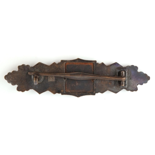 WW2 German Close Combat Badge in Bronze By JFS -Josef Feix & Söhne