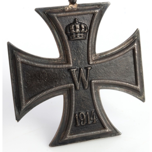 WW1 Imperial German Iron Cross 2nd Class By WS Close up