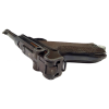 German 1940 P.08 42 CODE All-Matching Luger Pistol with Wood Checkered Grips and Matching Magazine