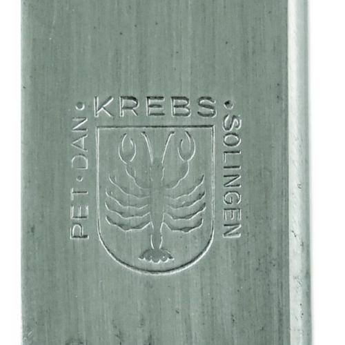 German Third Reich SS Officer's Degen Sword with Scabbard by Peter D. Krebs Markings