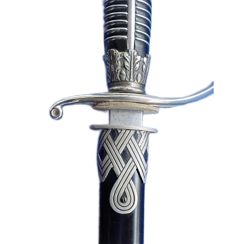  German Third Reich SS Officer's Degen Sword with Scabbard by Peter D. Krebs