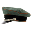 WW2 German SS-Totenkopfverbände Concentration Camp Officer Visor Cap 