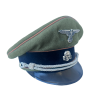 WW2 German SS-Totenkopfverbände Concentration Camp Officer Visor Cap 