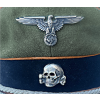 WW2 German SS-Totenkopfverbände Concentration Camp Officer Visor Cap 