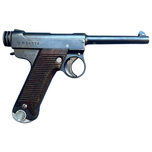 WW2 Imperial Japanese Army Type 14 Nambu 8mm Pistol With Holster Rig