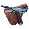 WW2 Imperial Japanese Army Type 14 Nambu 8mm Pistol With Holster Rig