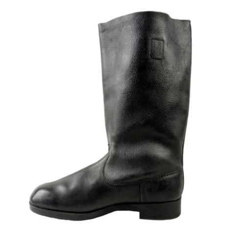 WW2 German EM Black Leather Combat Jackboots Reproduction