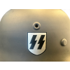 German Waffen SS M42 Single Decal ET64 Helmet Reproduction