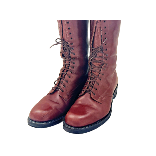 WW2 German Men's Cowhide Officer Knee-High Boots By Biltrite