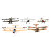 WW1 Vintage US And British , Assembled & Painted Model Biplanes