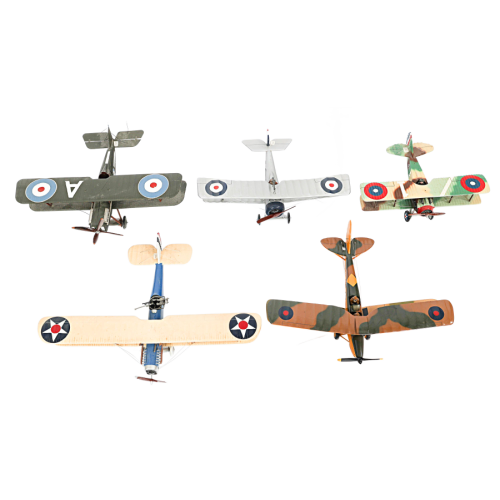 WW1 US & British Model Biplanes Collection