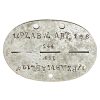 Original WW2 German SS Panzer Abwehr Abteilung Erkennungsmarke 196 Infanterie Division, Identification Tag
