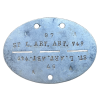 WW2 German Waffen SS ST. L. ART. ABT. Number 97 A Identification Tag Original