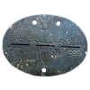 WW2 German Waffen SS Back. Kp. E mot. 121-SS Identification Tag
